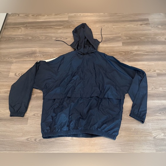 Reebok Vintage Track Jacket Removable Hood Colorblock Y2K Mens size Large - Picture 2 of 6